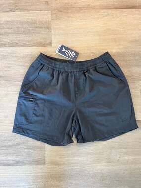 NEW Bassdash, Women's 5" Inseam Fishing Shorts, Breathable, Dark Grey, S